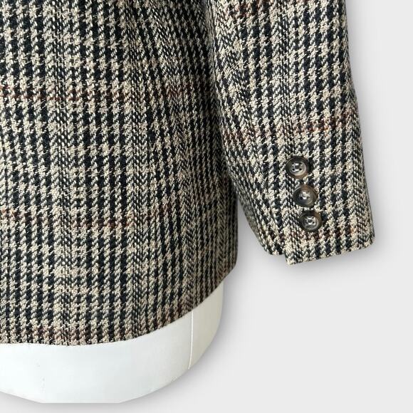 Vintage Austin Reed Houndstooth Wool Blazer Women's sz 8 Preppy Academia Classy - Picture 7 of 10